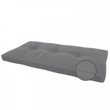 Loungekissen Bank 120x60cm souffle – Ribera anthracite (wasserabweisend)