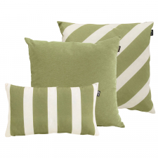 Zierkissenset - Double stripe green